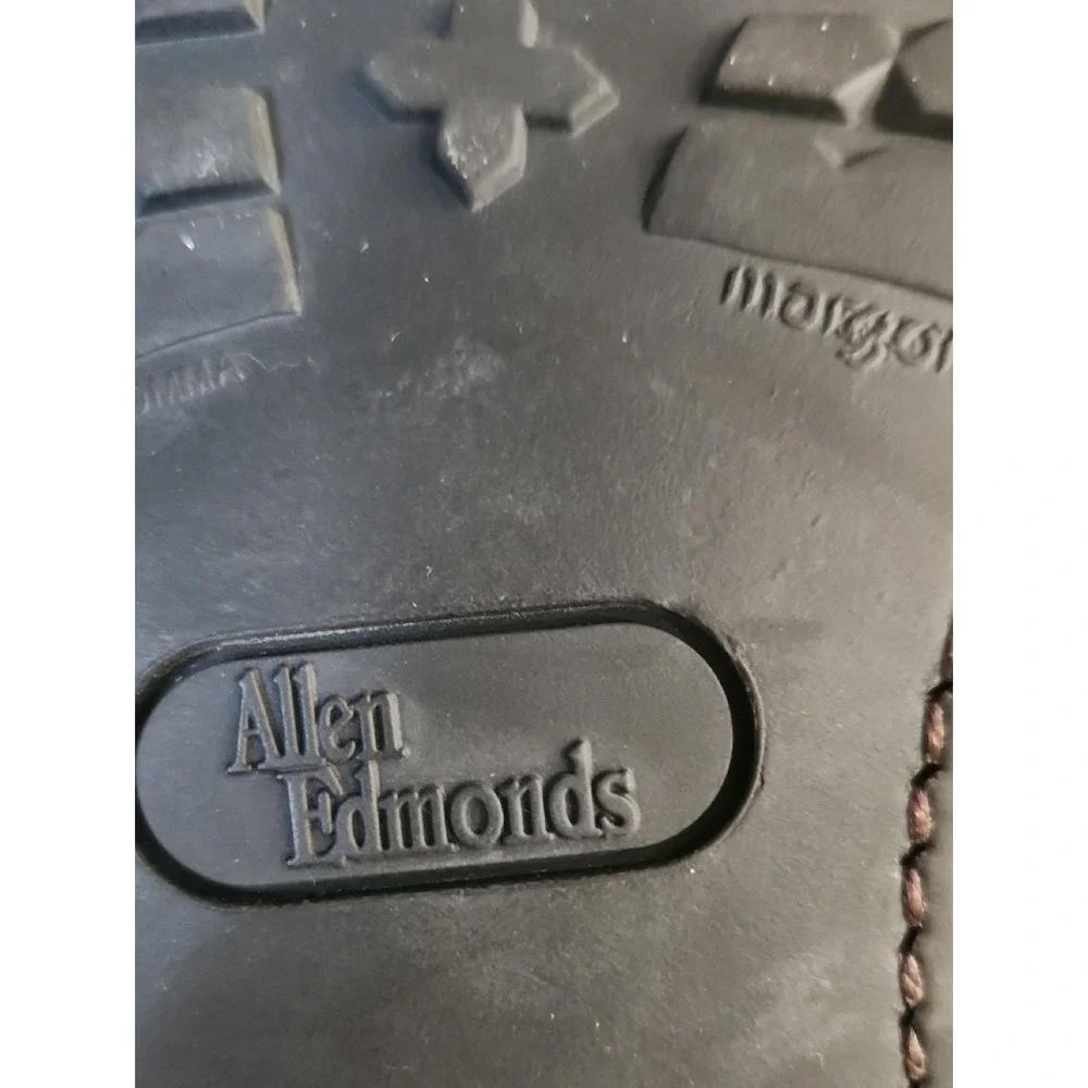 Allen Edmonds Mens Black‎ Hills 2995 Brown Plain Toe Oxford Derby Preppy Shoes 9